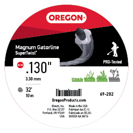 Oregon Magnum Gatorline Supertwist Trimmer Line, .130 Inch by 32 Foot