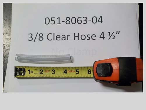 Bad Boy 3/8 Clear Hose 4 1/2" (051-8063-04)