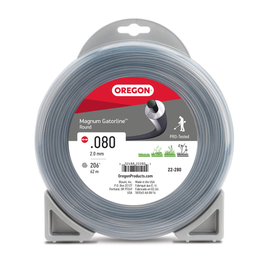 Oregon Magnum Gatorline Round Trimmer Line, .080 inch by 206 Foot